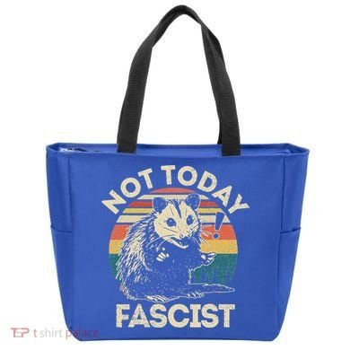 Not Today Fascist Opossum Social Possum Tote Bag