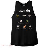 Nice Tits Funny Bird Watching Gift Dad Ladies PosiCharge Tri-Blend Wicking Tank thumb 0