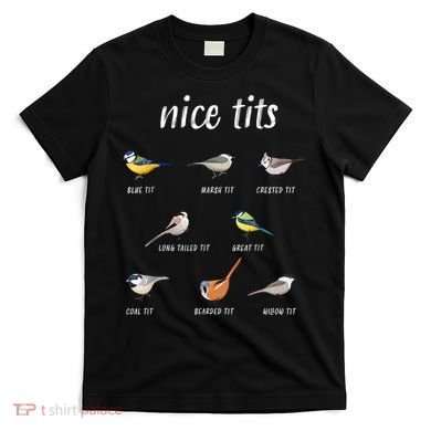 Nice Tits Funny Bird Watching Gift Dad T-Shirt