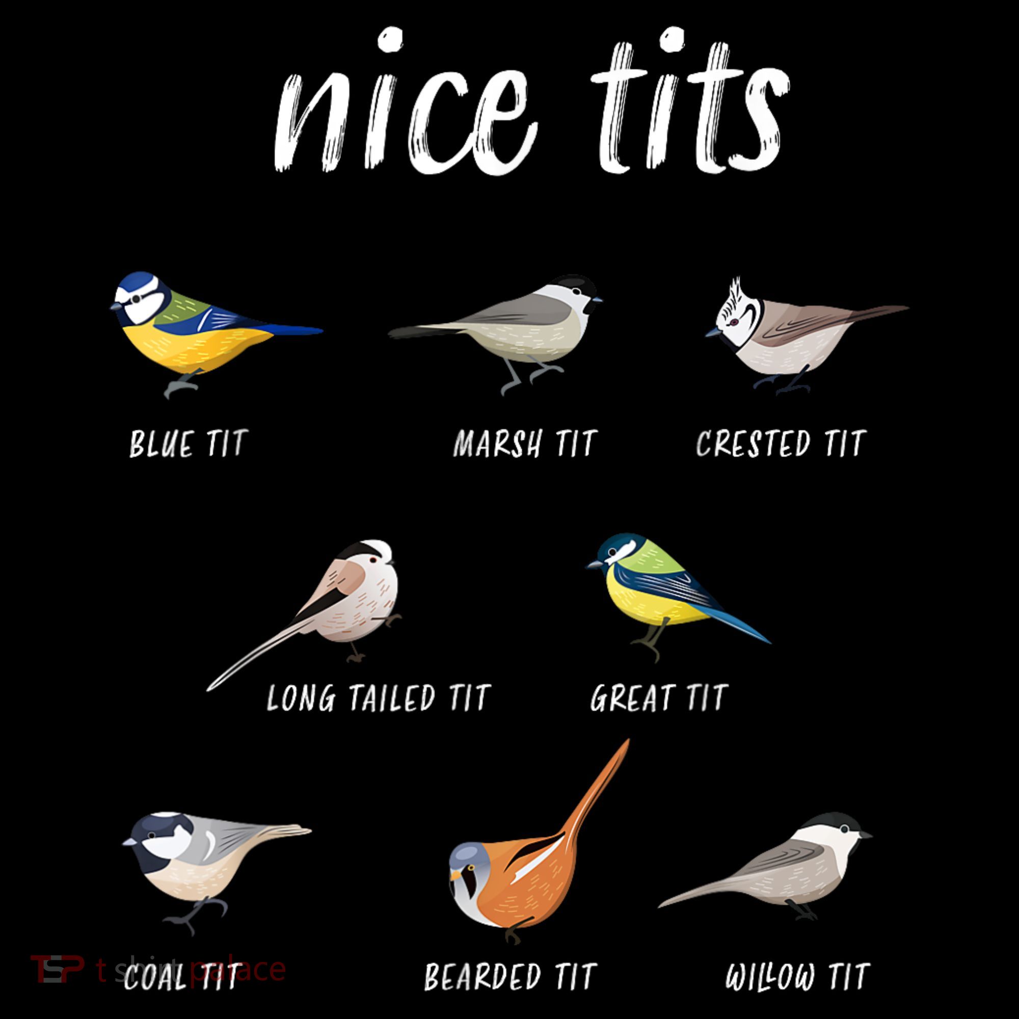 Nice Tits Funny Bird Watching Gift Dad Mousepad