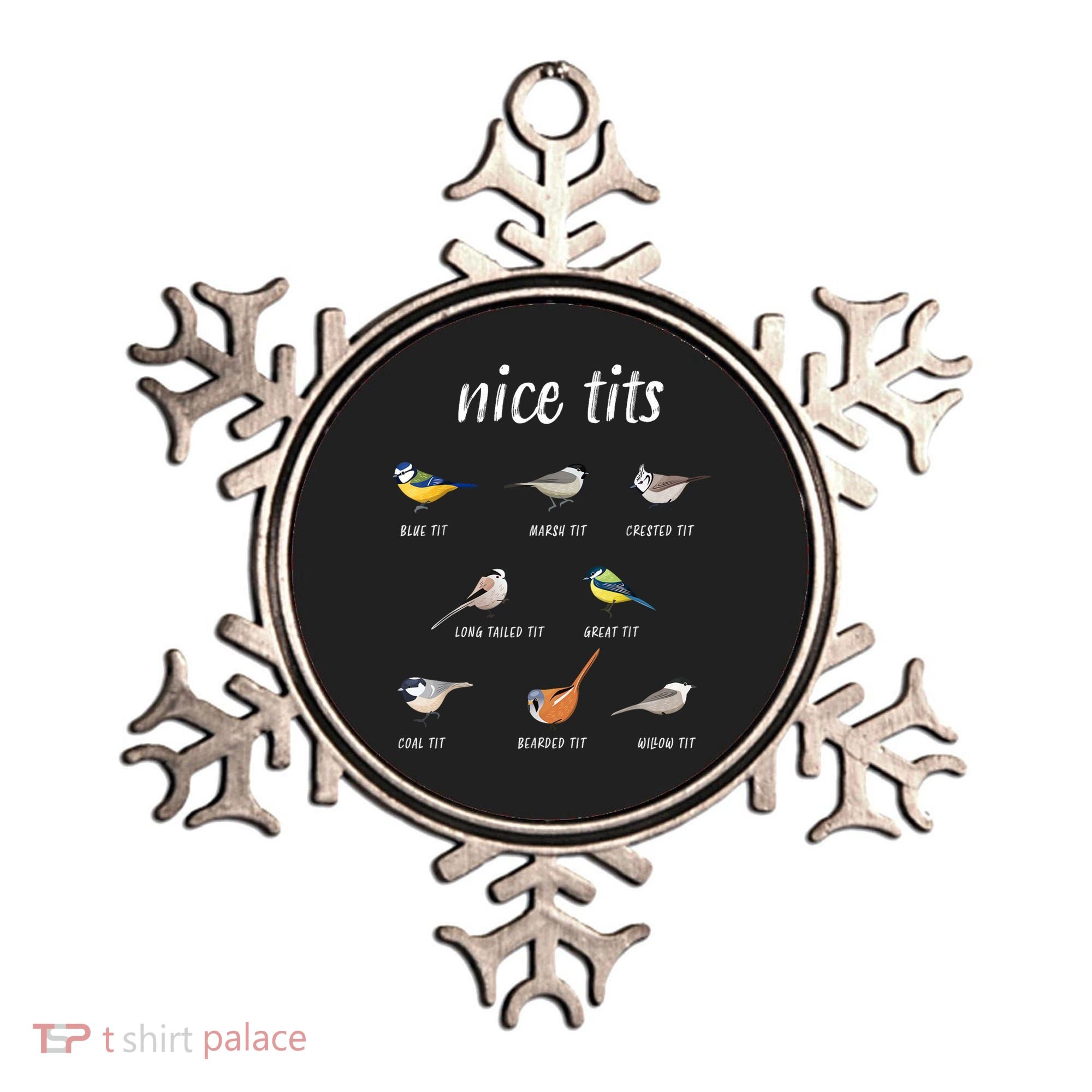 Nice Tits Funny Bird Watching Gift Dad Ornament