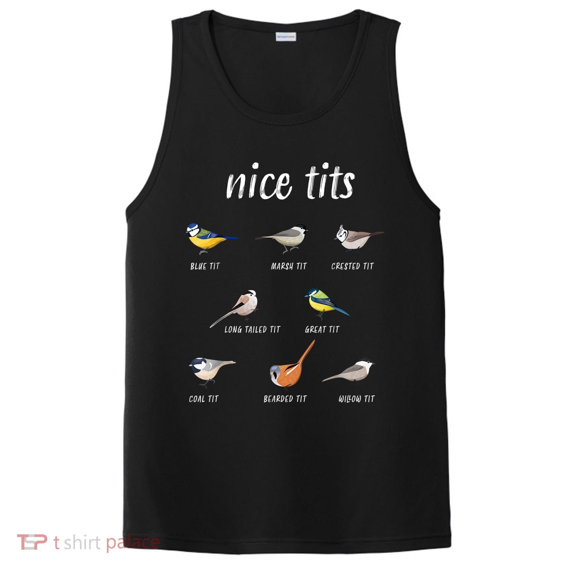 Nice Tits Funny Bird Watching Gift Dad PosiCharge Competitor Tank