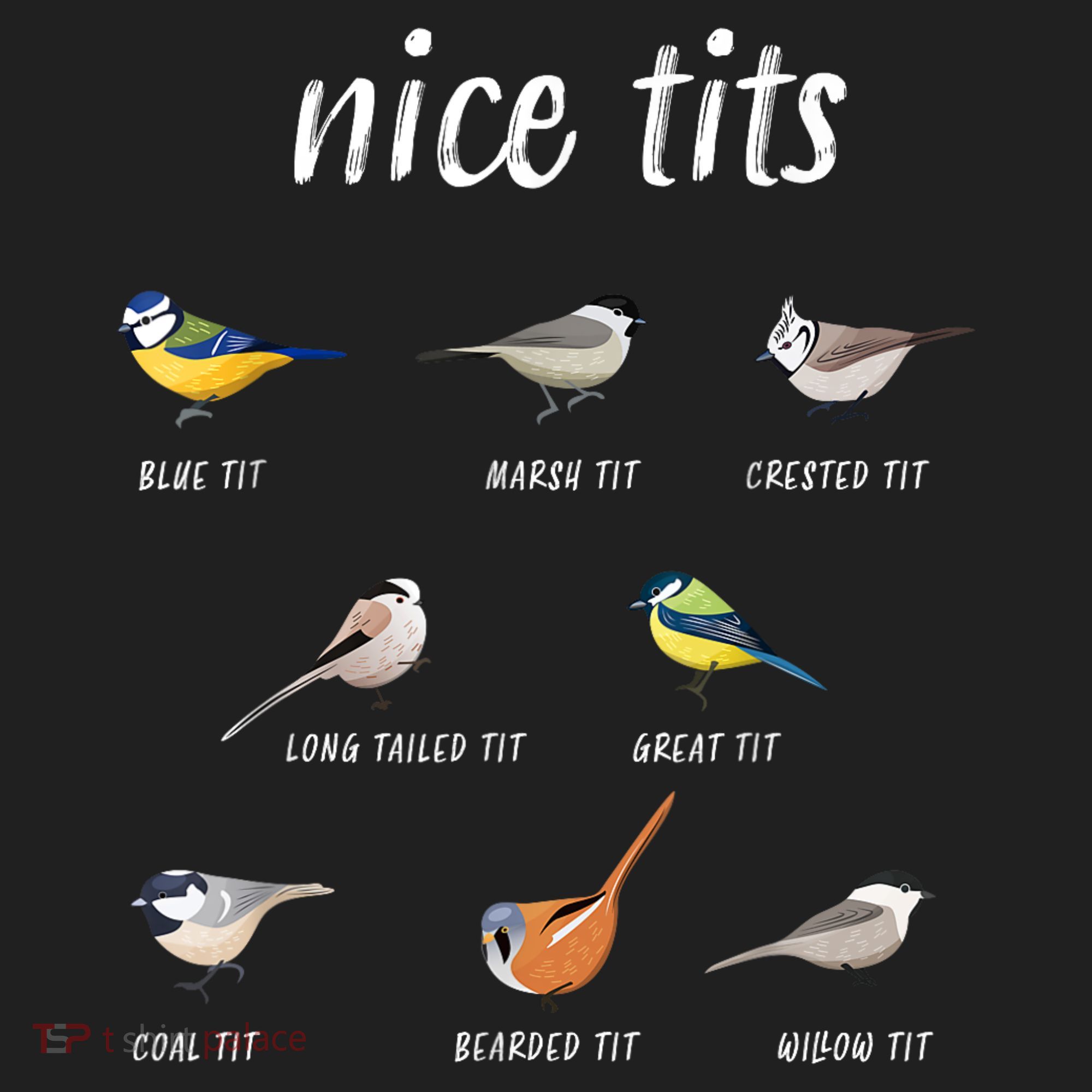 Nice Tits Funny Bird Watching Gift Dad Golf Towel
