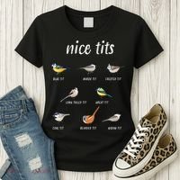 Nice Tits Funny Bird Watching Gift Dad Women's T-Shirt thumb 3