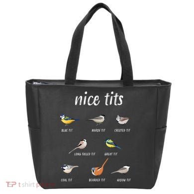 Nice Tits Funny Bird Watching Gift Dad Tote Bag