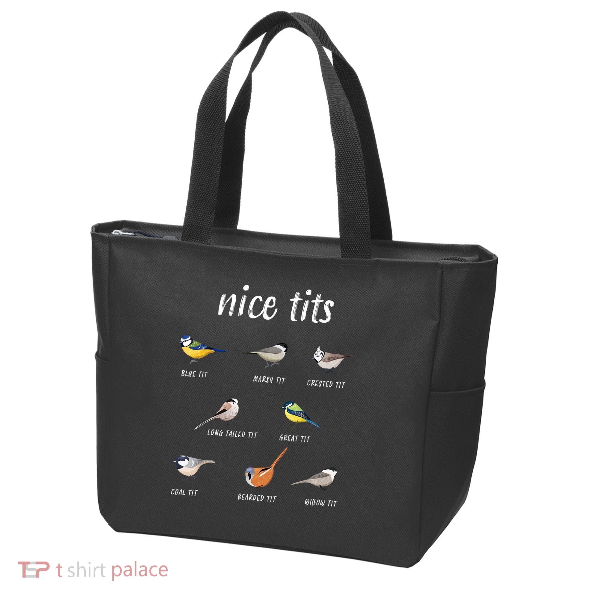 Nice Tits Funny Bird Watching Gift Dad Tote Bag