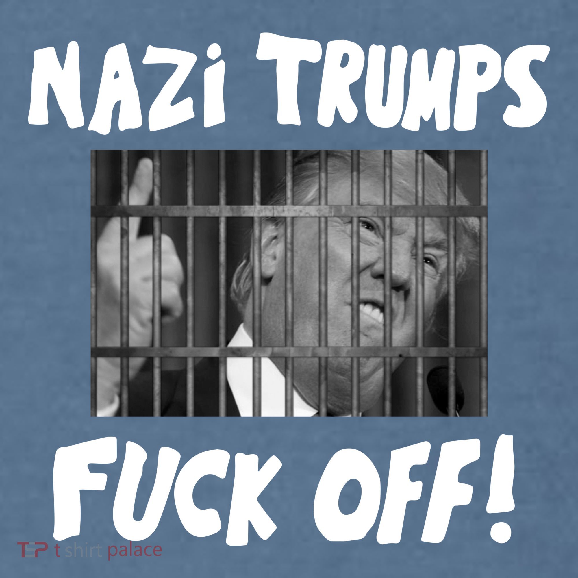 Nazi Trumps Fuck Off Comfort Colors Garment-Dyed Hooded Sweatshirt