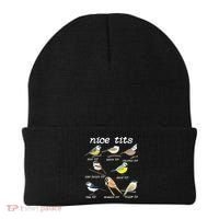 Nice Tits Funny Bird Watching, Funny Tit Birds Birdwatcher Beanie thumb 0