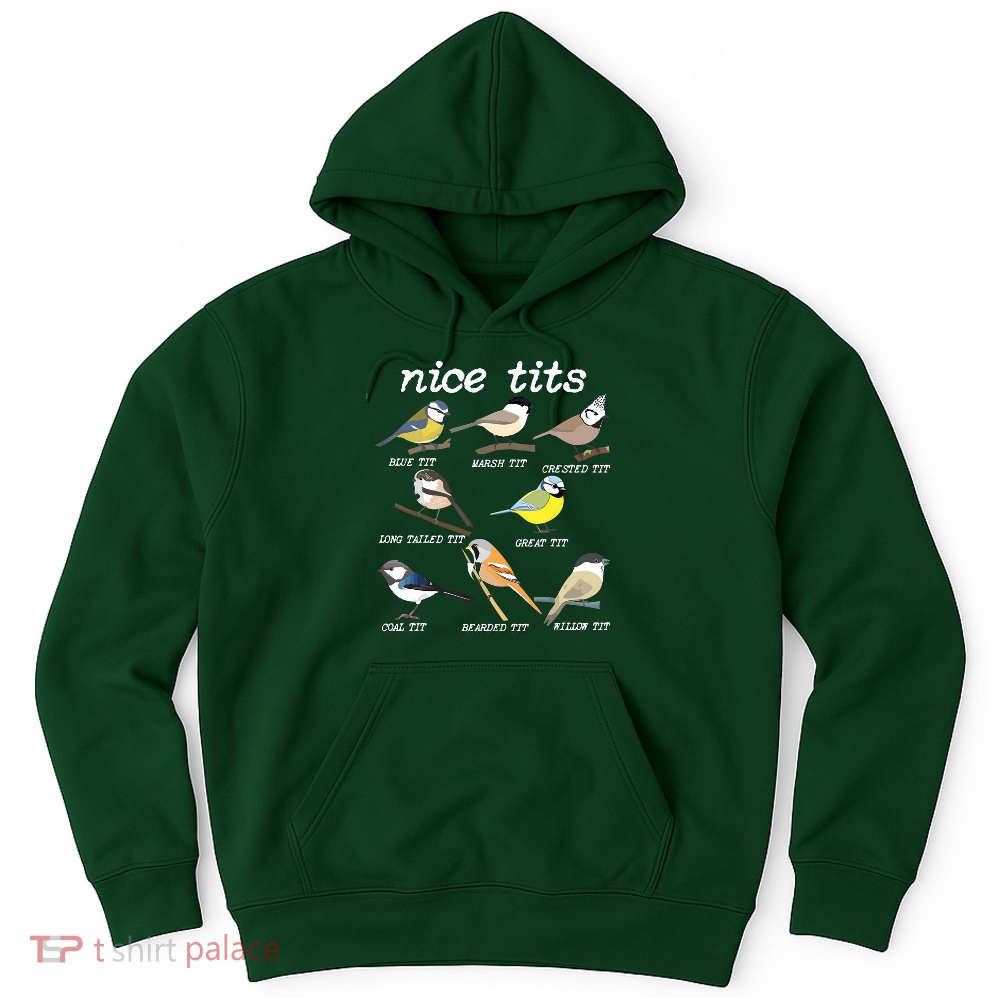 Nice Tits Funny Bird Watching, Funny Tit Birds Birdwatcher Hoodie