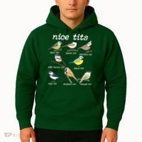 Nice Tits Funny Bird Watching, Funny Tit Birds Birdwatcher Hoodie thumb 2