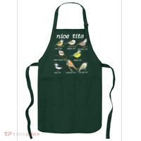 Nice Tits Funny Bird Watching, Funny Tit Birds Birdwatcher Apron thumb 0