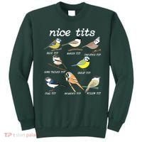 Nice Tits Funny Bird Watching, Funny Tit Birds Birdwatcher Sweatshirt thumb 0