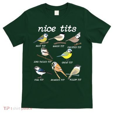 Nice Tits Funny Bird Watching, Funny Tit Birds Birdwatcher T-Shirt