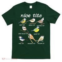 Nice Tits Funny Bird Watching, Funny Tit Birds Birdwatcher T-Shirt thumb 0