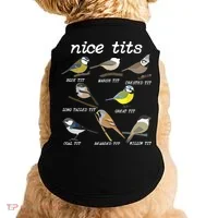 Nice Tits Funny Bird Watching Birdwatcher Doggie Tank thumb 0