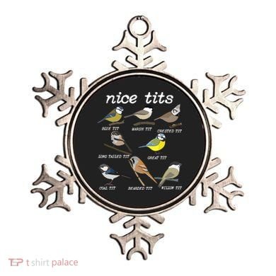 Nice Tits Funny Bird Watching Birdwatcher Ornament