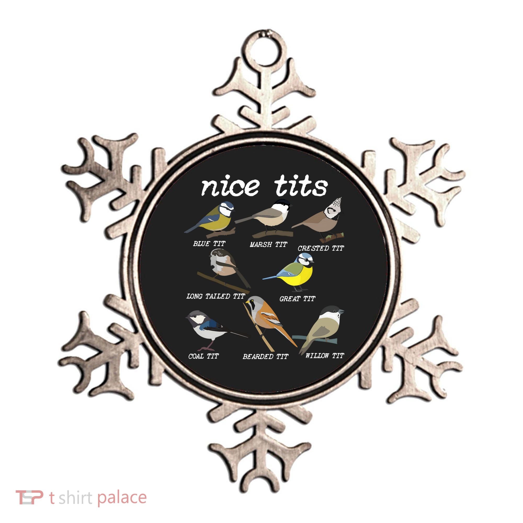 Nice Tits Funny Bird Watching Birdwatcher Ornament