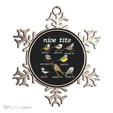 Nice Tits Funny Bird Watching Birdwatcher Ornament