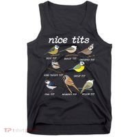 Nice Tits Funny Bird Watching Birdwatcher Tank Top thumb 0