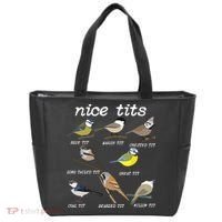 Nice Tits Funny Bird Watching Birdwatcher Tote Bag thumb 0