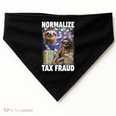 Normalize Tax Fraud USA-Made Doggie Bandana