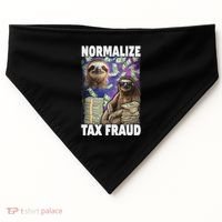 Normalize Tax Fraud USA-Made Doggie Bandana thumb 0