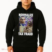 Normalize Tax Fraud Hoodie thumb 2