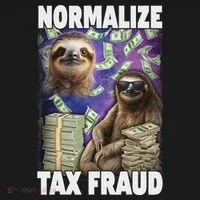 Normalize Tax Fraud Bucket Hat thumb 4