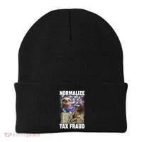 Normalize Tax Fraud Beanie thumb 0