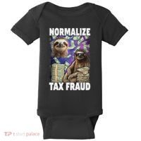 Normalize Tax Fraud Baby Bodysuit thumb 0