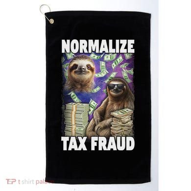 Normalize Tax Fraud Golf Towel