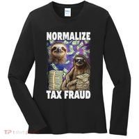 Normalize Tax Fraud Women's Long Sleeve Shirt thumb 0