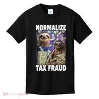 Normalize Tax Fraud Kids T-Shirt thumb 0