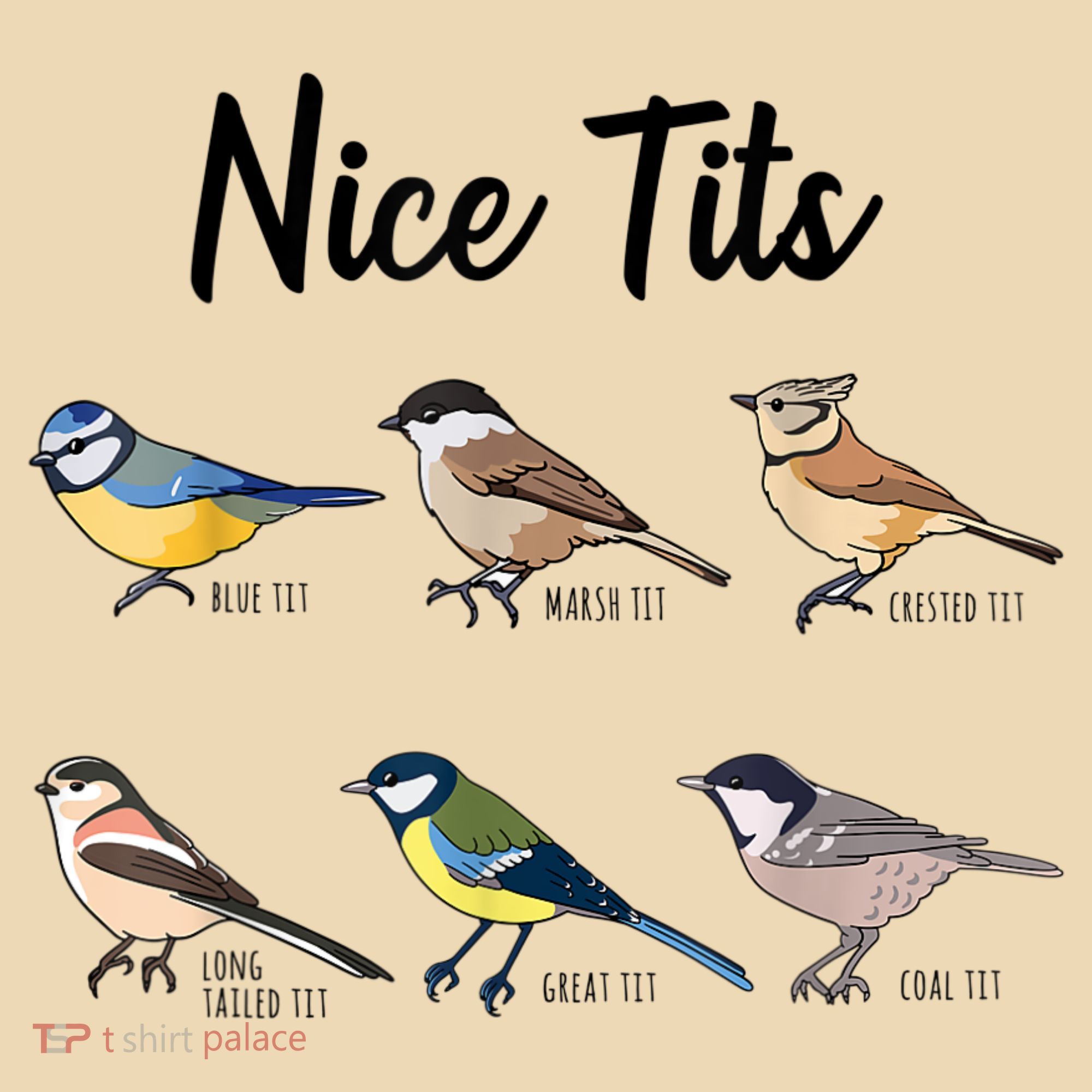 Nice Tits Funny Bird Watching Birding Tote Bag