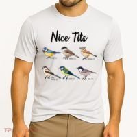 Nice Tits Funny Bird Watching Birding Cooling Performance Crew T-Shirt thumb 2