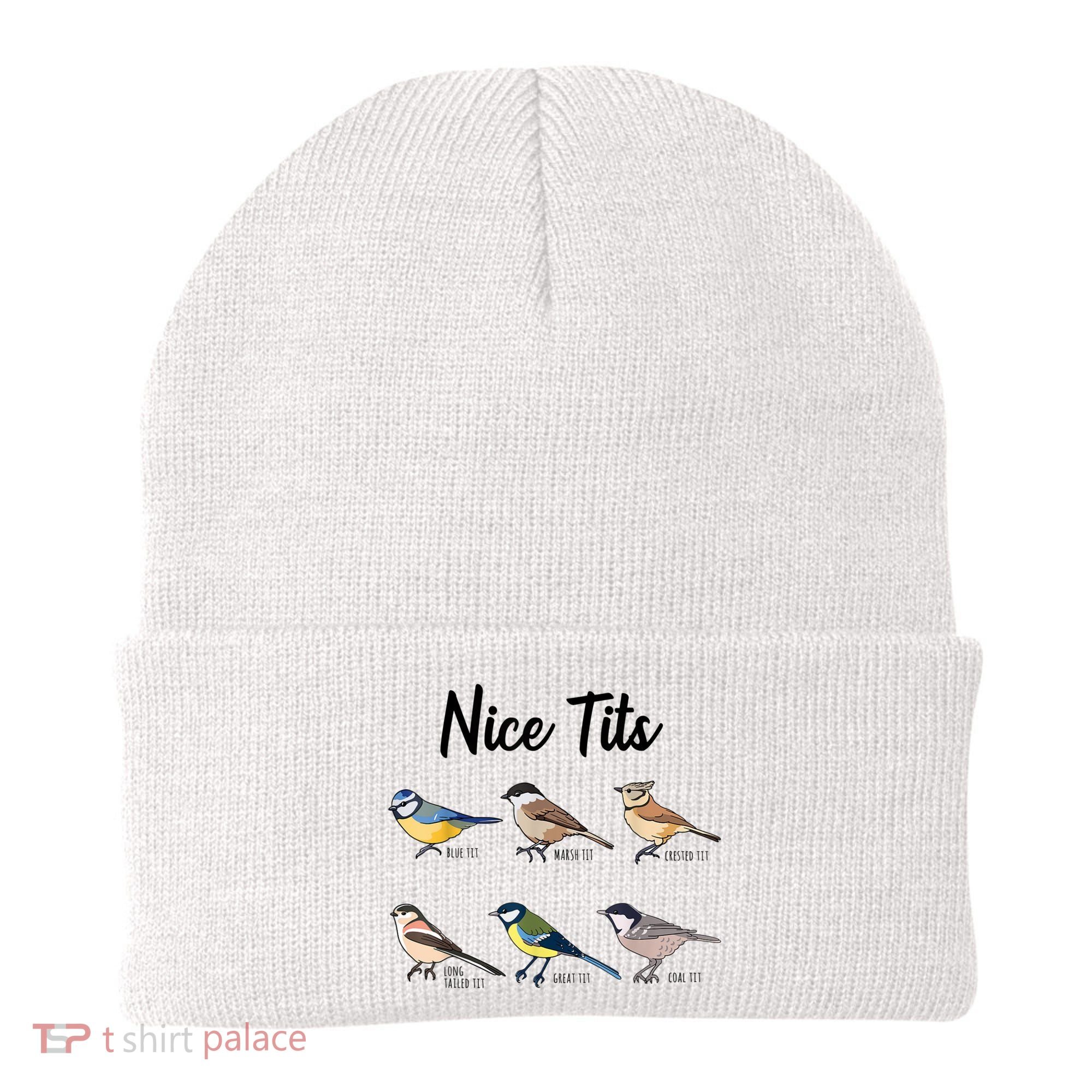 Nice Tits Funny Bird Watching Birding Beanie