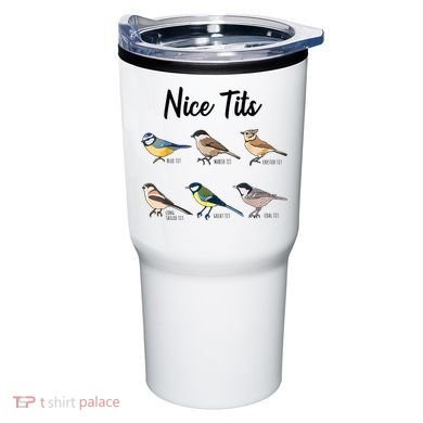Nice Tits Funny Bird Watching Birding Tumbler