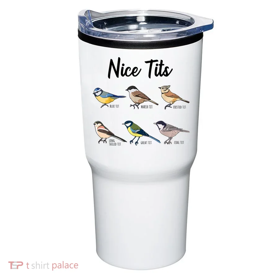 Nice Tits Funny Bird Watching Birding Tumbler
