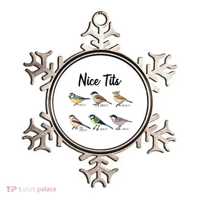 Nice Tits Funny Bird Watching Birding Ornament