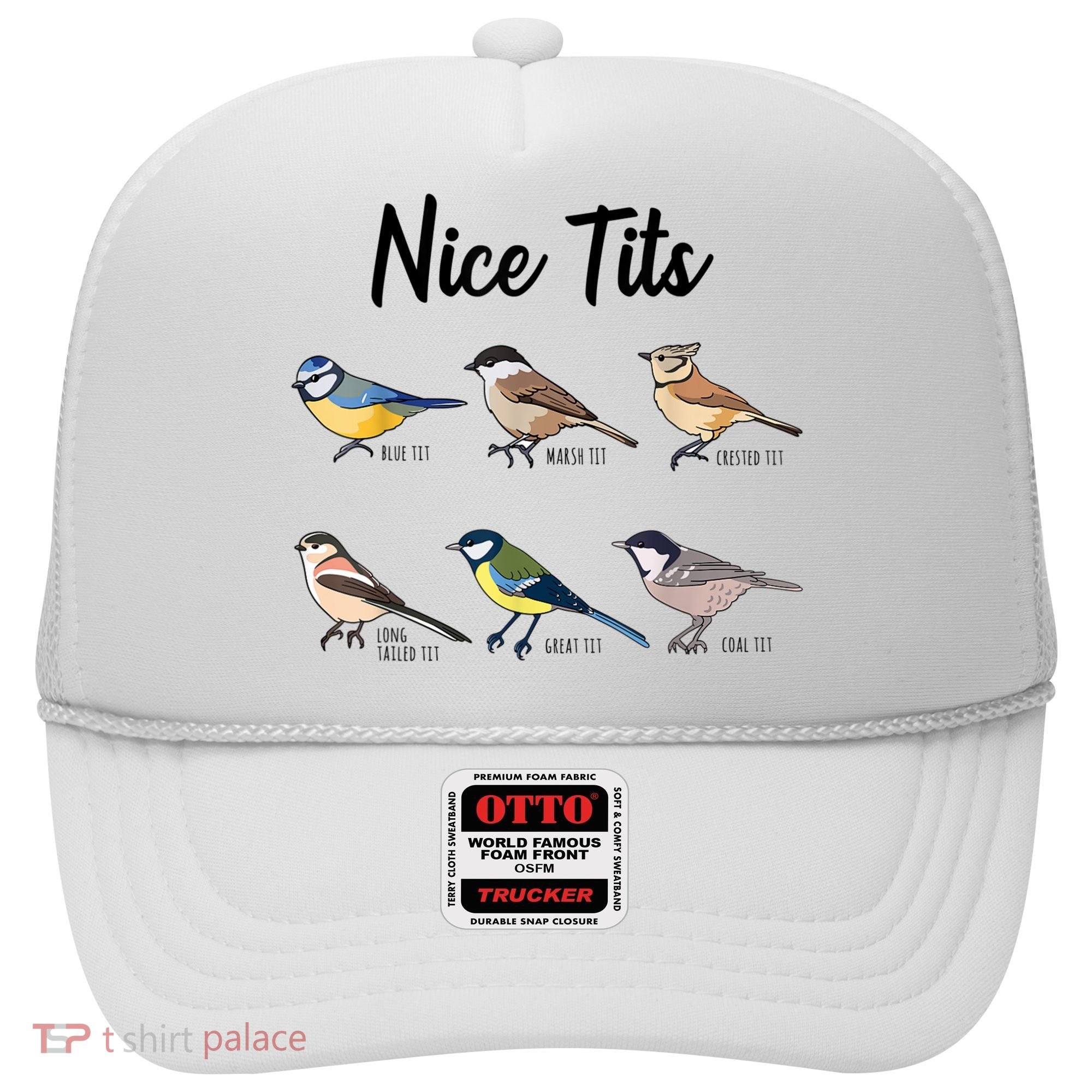 Nice Tits Funny Bird Watching Birding Hat