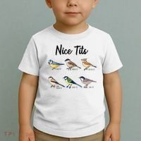 Nice Tits Funny Bird Watching Birding Toddler T-Shirt thumb 2