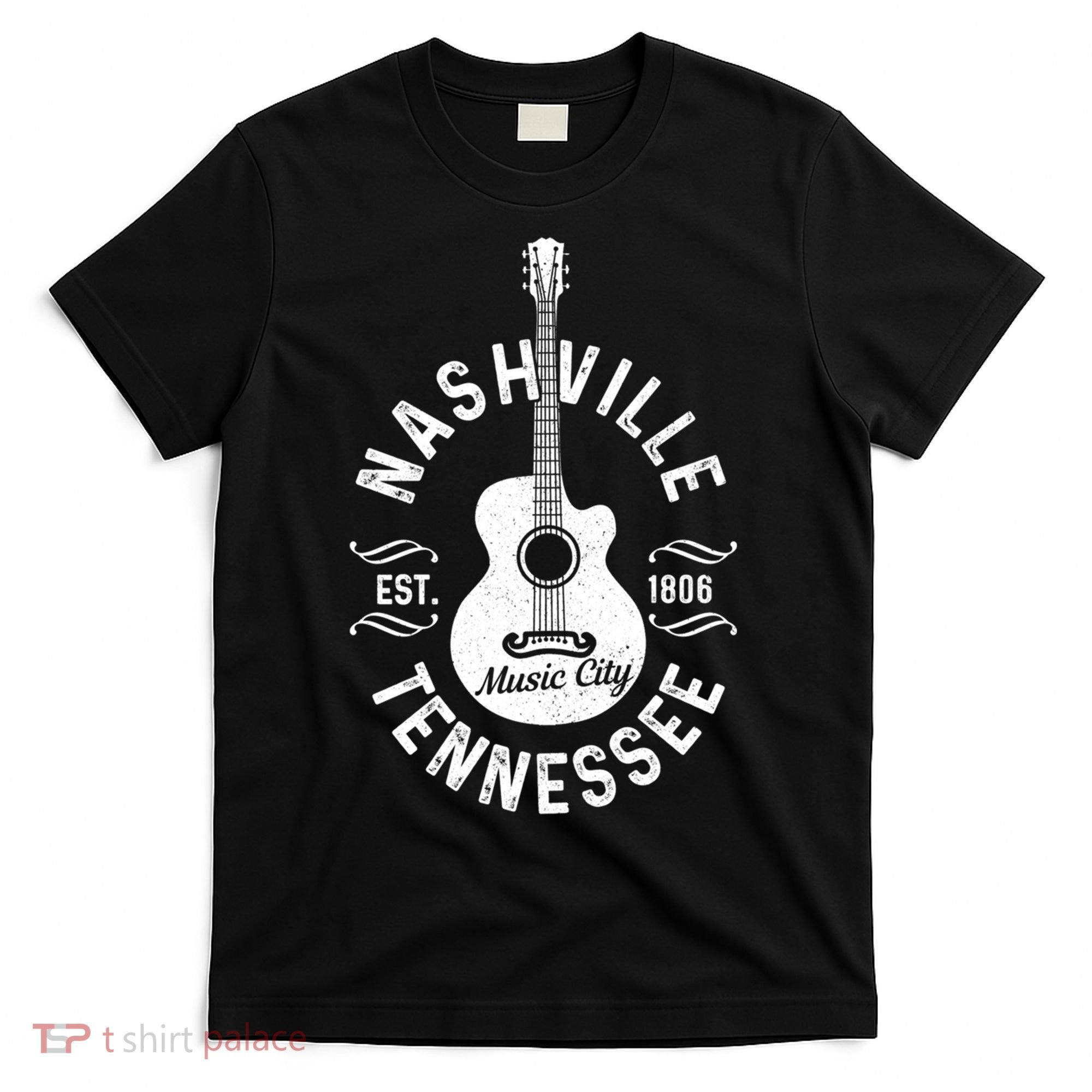 Nashville Tennessee Guitar Country Music City Souvenir Gift T-Shirt