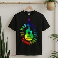 Nashville Tennessee Guitar Country Music City Souvenir Gift Cute Gift T-Shirt thumb 2