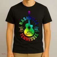 Nashville Tennessee Guitar Country Music City Souvenir Gift Cute Gift T-Shirt thumb 3
