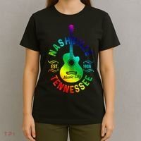 Nashville Tennessee Guitar Country Music City Souvenir Gift Cute Gift T-Shirt thumb 4