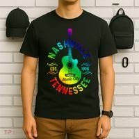 Nashville Tennessee Guitar Country Music City Souvenir Gift Cute Gift T-Shirt thumb 6