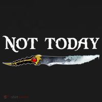 Not Today GOT Sword Long Sleeve Shirt thumb 2