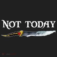 Not Today GOT Sword Golf Towel thumb 3