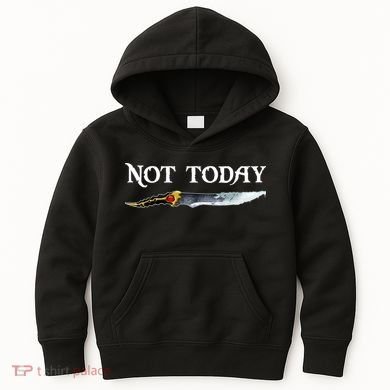 Not Today GOT Sword Kids Hoodie