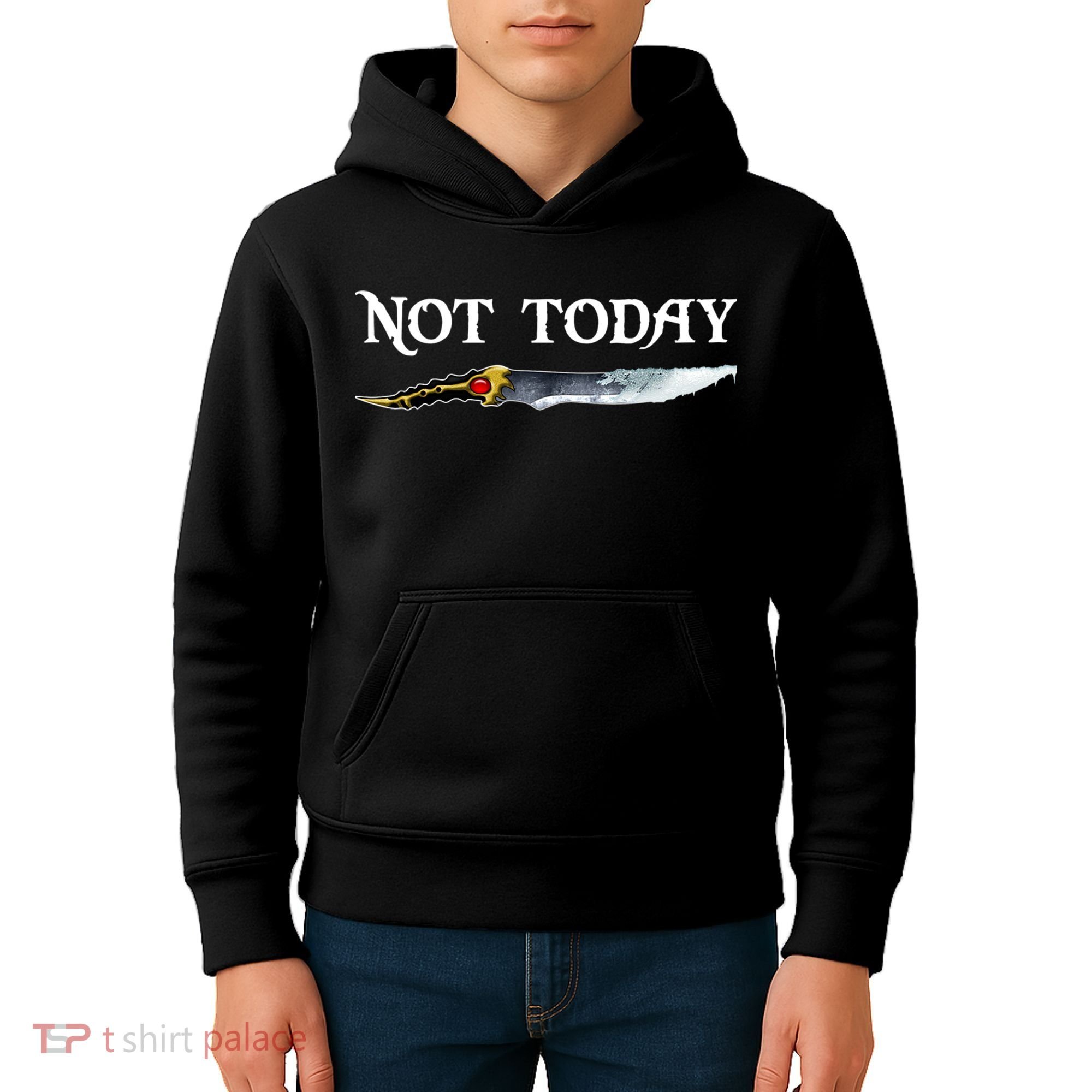 Not Today GOT Sword Kids Hoodie